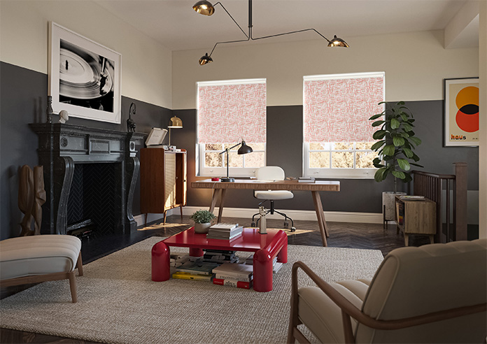 Meander, Orange - Roller Blind - Image 7